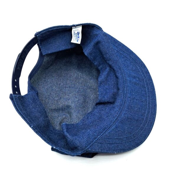 VIntage OshKosh BGosh Hat Blue Denim Snapback Cap USA Adjustable Train Railroad - Picture 6 of 8